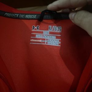 Under armor red jersey.